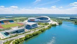 三棵樹工業(yè)涂料護航廣安奧體中心